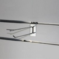 Metal hanging display supermarket double slatwall hook